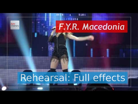 Jana Burčeska - Dance Alone - F.Y.R. Macedonia - Second Rehearsal - Eurovision 2017 (4K)