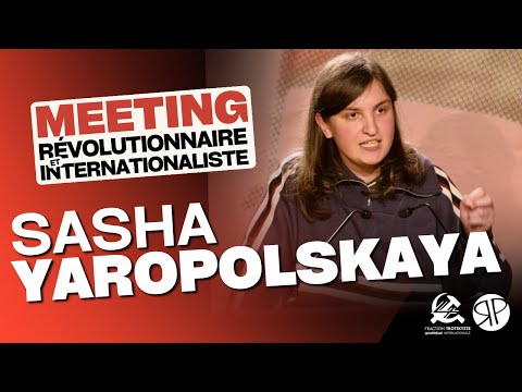 « Pour libérer l'Ukraine, on doit lutter contre Poutine et l'OTAN ! » Discours de Sasha Yaropolskaya