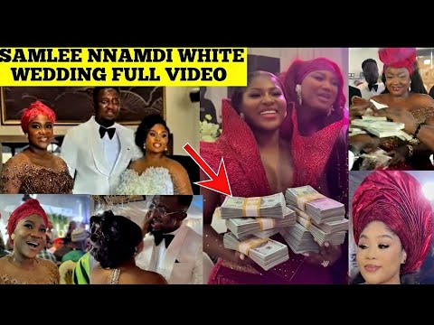 SEE HOW DESTINY ETIKO AND OTHERS MADE IT RAIN | SAMMYLEE NNAMDI OFFICIAL WHITE WEDDING CEREMONY | 