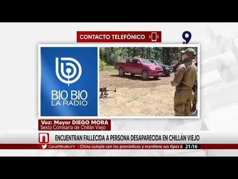 Encuentran fallecida a persona desaparecida en Chillán Viejo