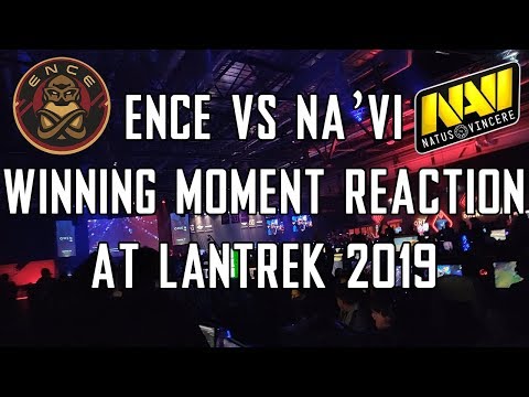 ENCE vs Na'Vi winning moment crowd reaction at Lantrek 2019