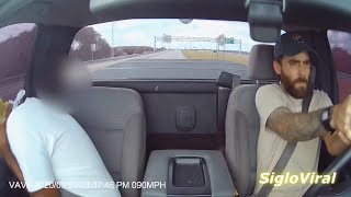 Hombre se defiende y dispara a través de su parabrisas