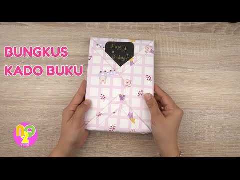 Cara Membungkus Kado Buku Tulis dengan Mudah tanpa Kotak | Bungkus Hadiah