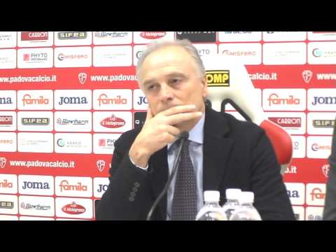 Franco Colomba in conferenza stampa post Padova-Livorno