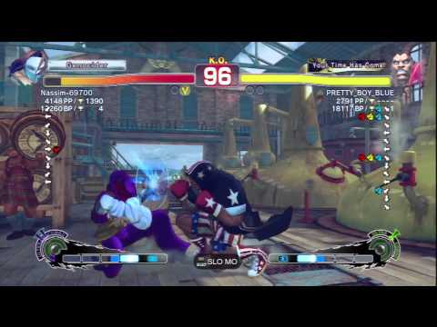 Nassim-69700 (Vega) Vs PRETTY_BOY_BLUE (Balrog) SSF4 AE Ranked Matches - PSN