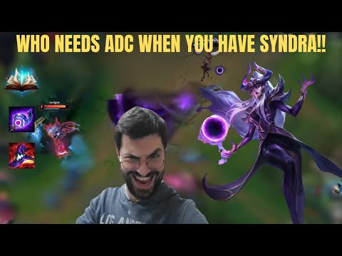 Demolishing Botlane With Syndra ADC!