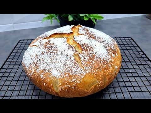 BROT, DAS NICHT KNETET – 3 Zutaten, schlagen, in ein Glas füllen und backen