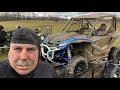 Honda Talon 1000X Fox Live Valve First Ride Winter Northeast Woods Mud Ride At Demon Run in 2K #312