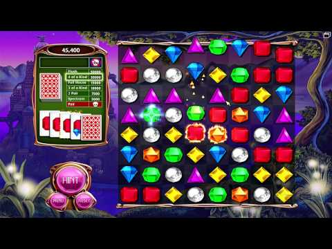 Bejeweled 3: Poker Mode Gameplay