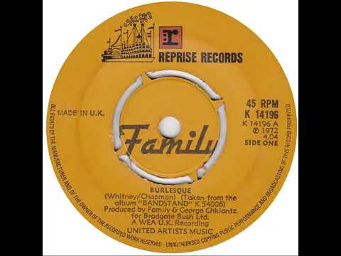 UK New Entry 1972 (183) Family - Burlesque