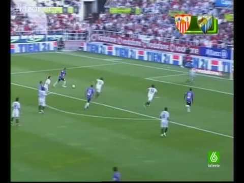 sevilla vs malaga liga bbva gol de adrian lopez
