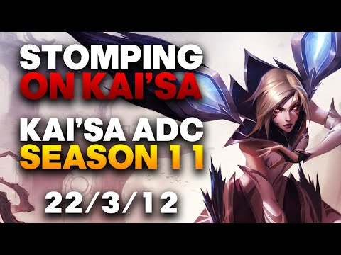 Kai'Sa ADC Gameplay - Stomping Bot Lane on Kai'Sa ADC | League of Legends