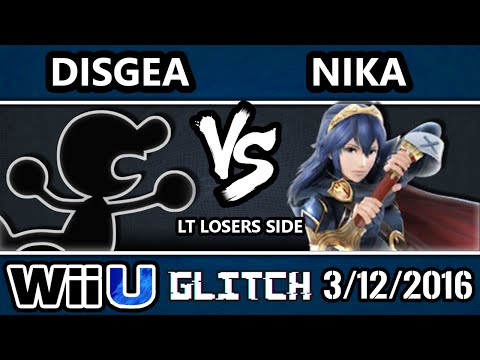 Glitch Low Tiers - Disgaea (G&W) Vs. Nika (Lucina) SSB4 Losers Side - Smash Wii U - Smash 4