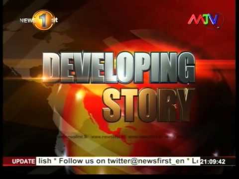 News 1st Prime time 9PM  english 21st October 2015