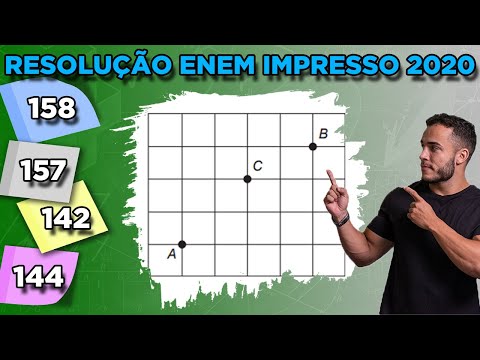 🔵 Questão 158 - Caderno Azul | Análise Combinatória | MATEMÁTICA ENEM 2020