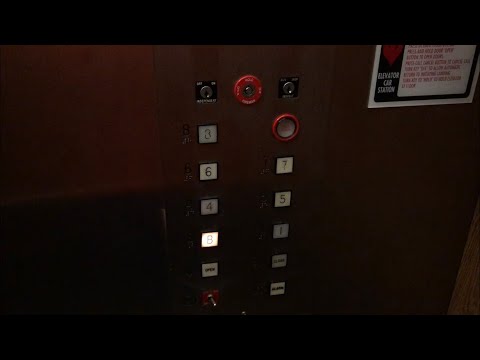 AWESOME Montgomery Traction Elevator @ 880 Lee St - Des Plaines, IL.