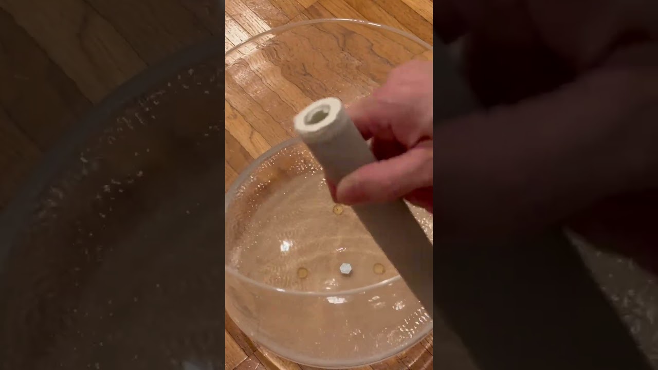 Water Ripples Inside a Crystal Singing Bowl