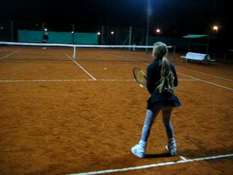 Milena Ender Tenis - con papi 1