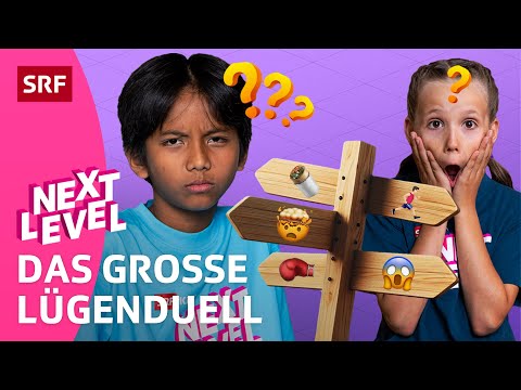 S3 4/6 🏆 SRF Kids – Next Level: Jede Sekunde zählt – Wer tappt in die Lügenfalle? | Gameshow Kinder