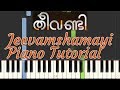 Jeevamshamayi Piano Tutorial NOTES & MIDI | Theevandi | Malayalam Song