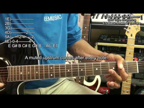12 Bar Blues SRV Style Strumming Guitar Lesson FunkGuitarGuru Funk