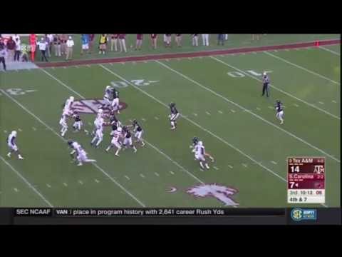2016 USC vs Texas A&M - Sean Kelly to Hayden Hurst Punt Fake