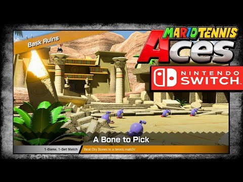MARIO TENNIS ACES (Story Mode) Walkthrough Part 2: Bask Ruins