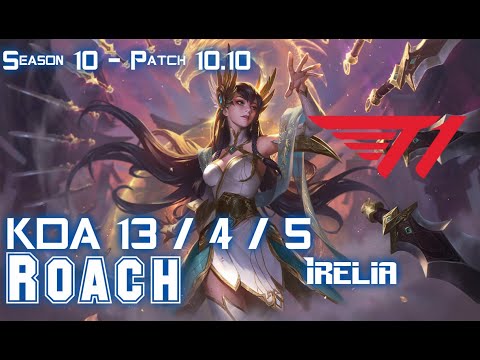 T1 Roach IRELIA vs JAYCE Top - Patch 10.10 KR Ranked