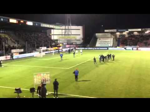 Feestvreugde VVSB na het behalen van de halve finale