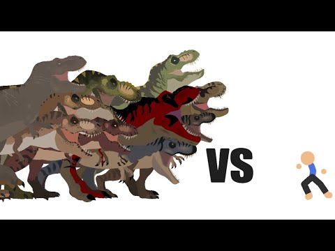 600 SUBS special t. rex of all sagas vs stickman
