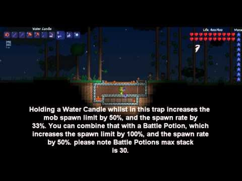 Terraria Mob Farm - Farms King Slimes, Goblin Scouts, Demon Eyes, Zombies & Slimes