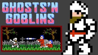 Ghosts'n Goblins (NES, 1986) – 1P Full Game (True Ending) Session 🛡️⚔️🧟‍♂️