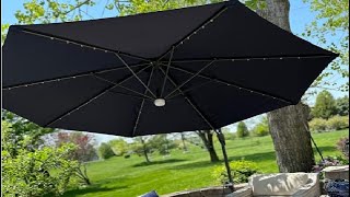 Best Choice Products 10ft Solar LED Cantilever Patio Umbrella, The perfect umbrella to beat the sun