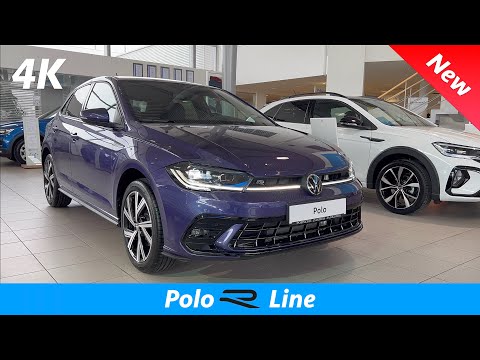 VW Polo R Line 2022 - First Look in 4K | Exterior - Interior (details) Facelift, Vibrant Violet