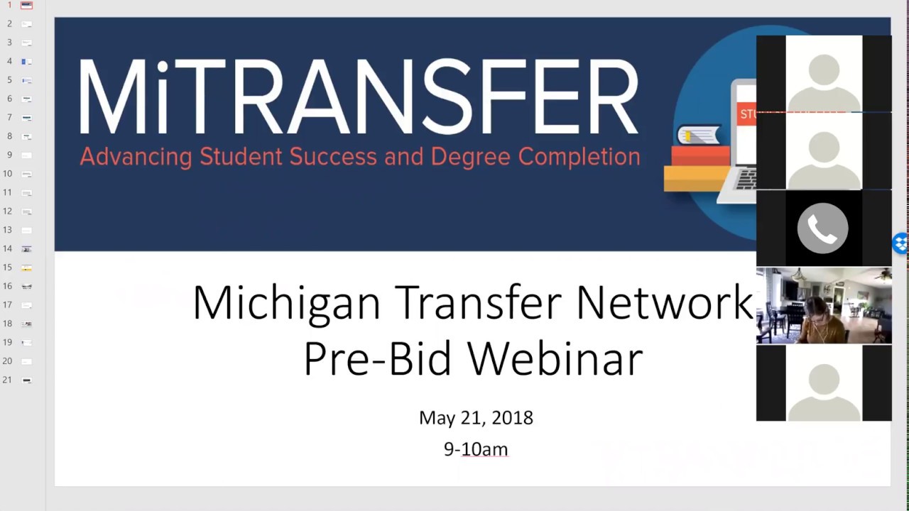 Michigan Transfer Network Pre-Bid Webinar
