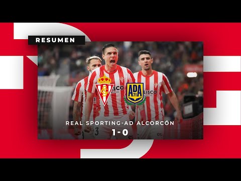 Resumen del Real Sporting-AD Alcorcón (1-0)