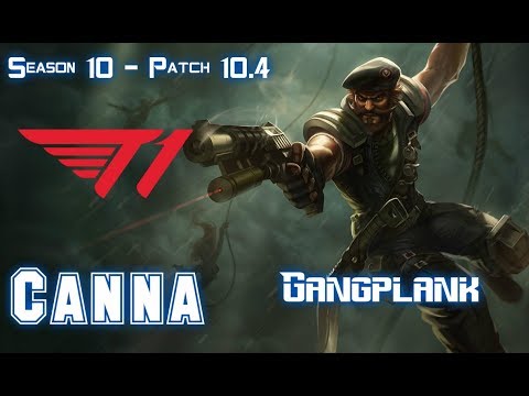 T1 Canna GANGPLANK vs ORNN Top - Patch 10.4 KR Ranked