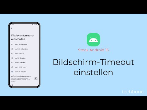 Bildschirm-Timeout einstellen [Android 15]