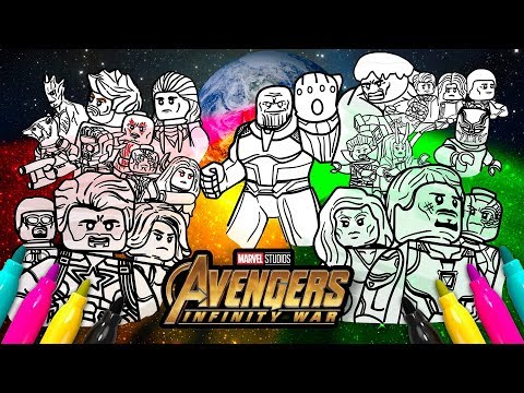 Avengers Infinity War Cover Coloring page | Marvel LEGO Superheroes