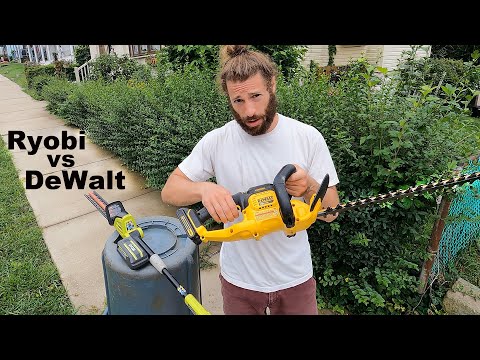 Ryobi 40V Pole Trimmer vs. Dewalt 20V  |  Commercial Review