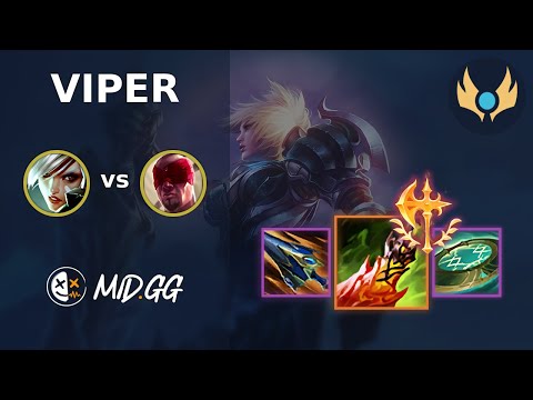 MID.GG: [ Viper ] Riven JUNGLE vs Lee Sin | NA CHALLENGER | LOL Season 2025