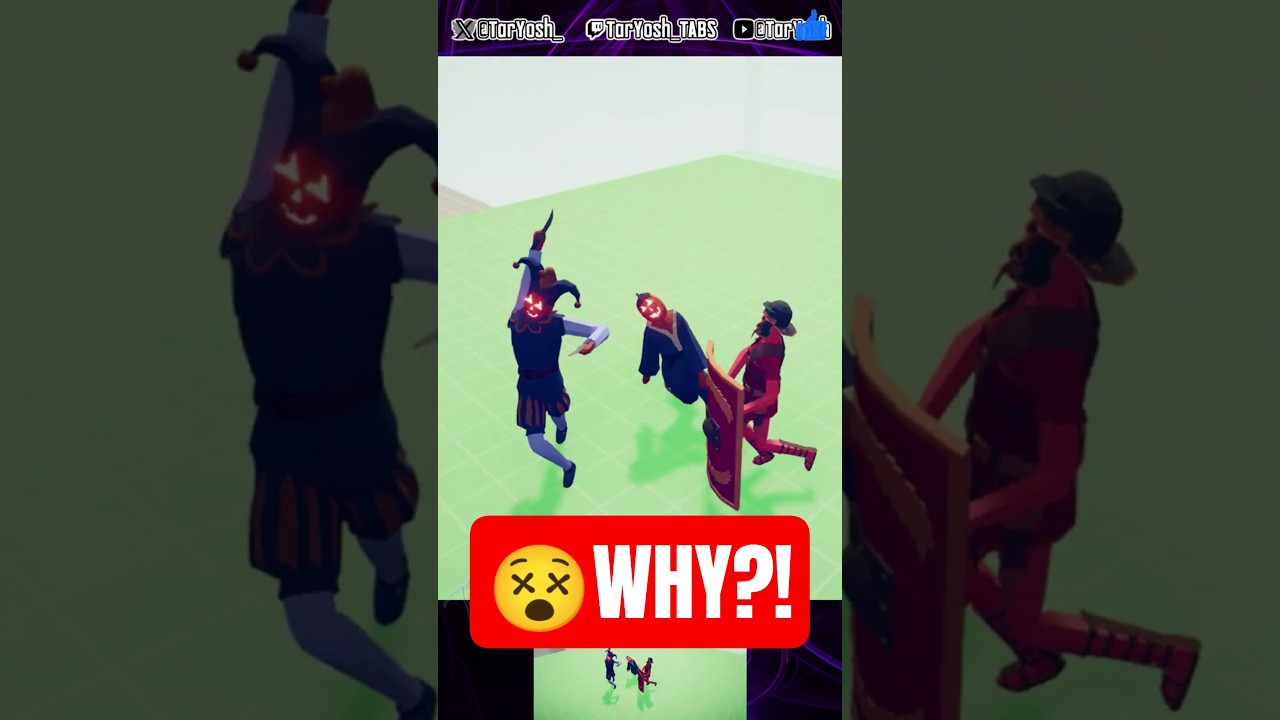 🎃Pumpkin Kick Duo vs Shield Bearer🛡️ #TarYoshTabs