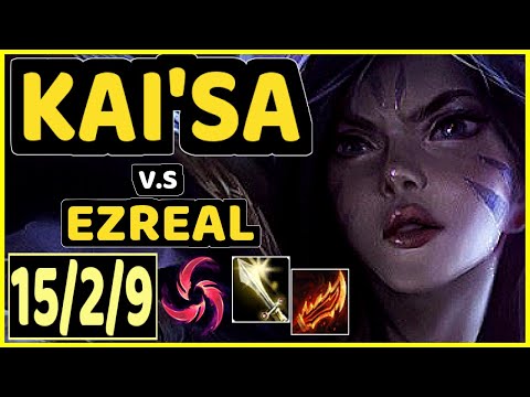 KOBBE (KAI'SA) vs EZREAL - QUADRAKILL 15/2/9 KDA BOTTOM ADC CHALLENGER GAMEPLAY - EUW