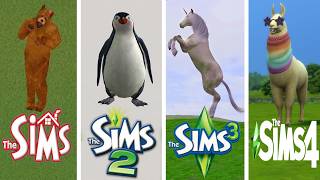 Unique Animals in Sims1 - Sims2 - Sims3 - Sims4