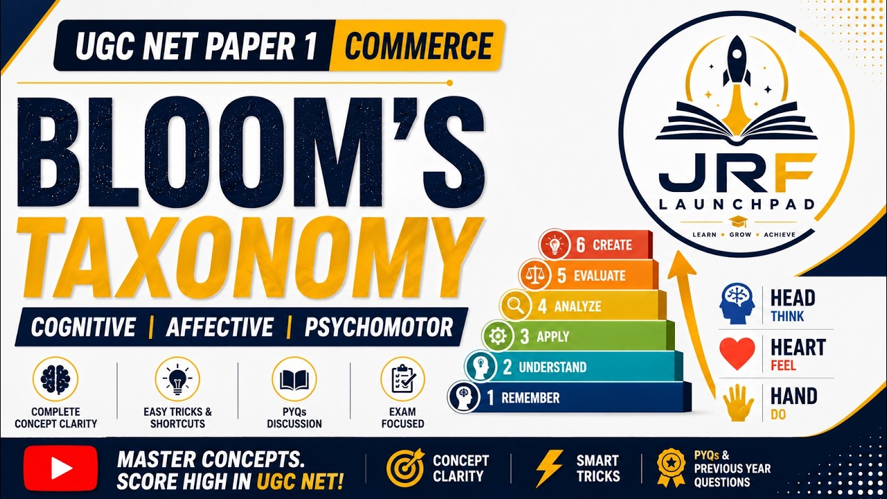 Bloom's Taxonomy Explained - UGC NET Paper 1