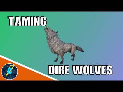 Conman3609`s ark guides Ep.2 Taming a pack of Dire Wolves (WOLVES ROCK!)