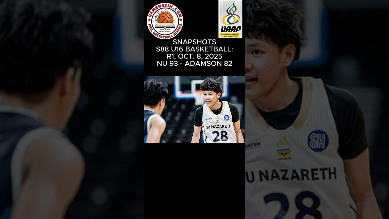 Snapshots: U16 Basketball - NU 93 - Adamson 82