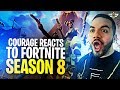 COURAGE REACTS TO FORTNITE SEASON 8! THERE'S SO MANY CHANGES! (Fortnite: Battle Royale)