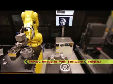 Robotic Cast Deburring System Uses New FANUC M-20iB/35S Robot with Unique Intelligence Features