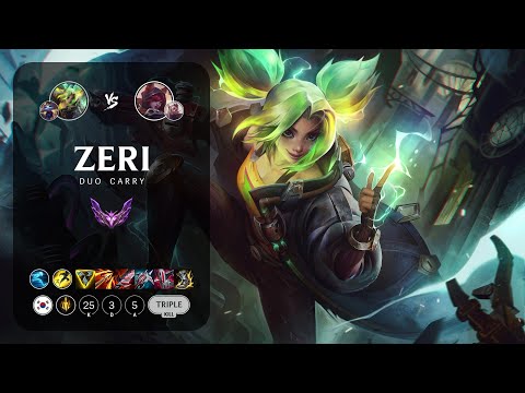 Zeri ADC vs Xayah - KR Master Patch 13.11
